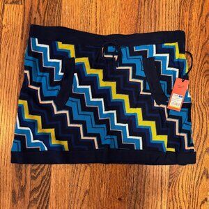 NWT Missoni Jewel-Tone Zigzag Knit Mini Skirt